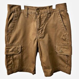U.S. Polo Assn. Men’s Button Cargo Shorts Brown 100% Cotton
